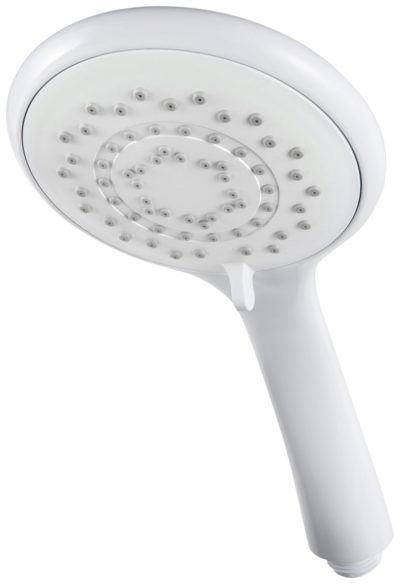 Triton 5 Function Shower Head - White.